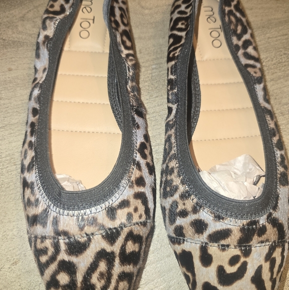 Me Too Arianna Ballet Flat Animal Print Calf Hair Leather Size 8.5 - Picture 2 of 6